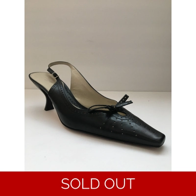 Marcello Paci | Leather Slingbacks | Size 10